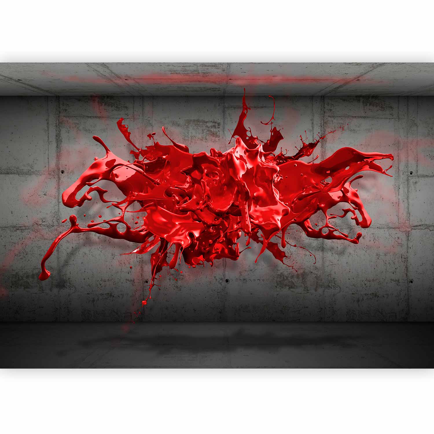Fotótapéta - Red Ink Blot - Image 5