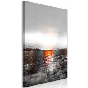 Kép - Reflection of Colors (1-part) - Sunset in Painted Abstract Background