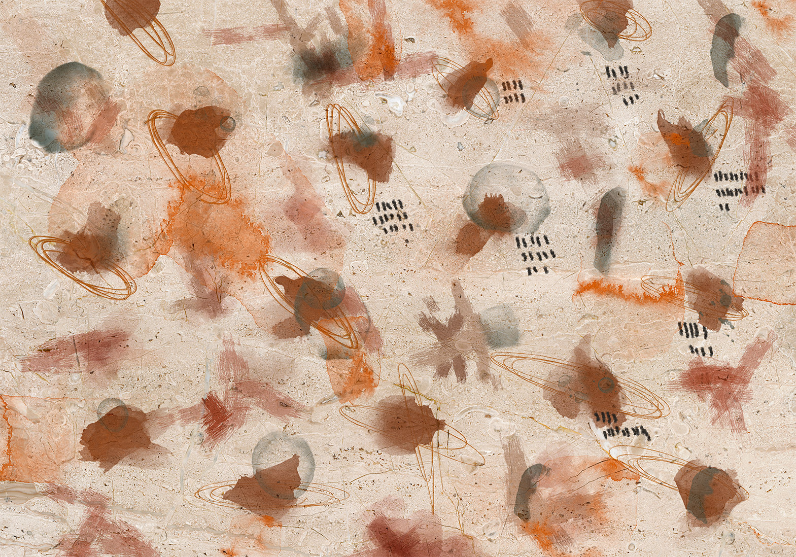 Fotótapéta - Painted on Stone - Image 6
