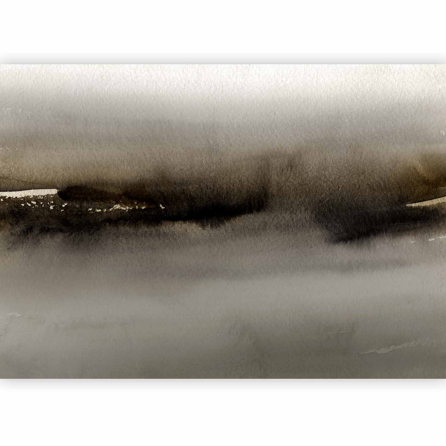 Fotótapéta - Diuna - abstract modern painting in grey with black pattern - Image 5