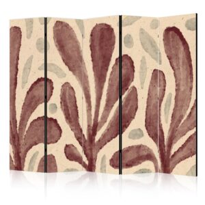 Paraván - Waving Leaves - Irregular Plant Shapes in the Style of Matisse