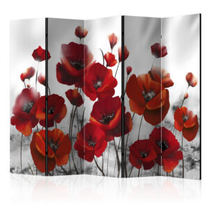 Paraván - Poppies in the Moonlight II