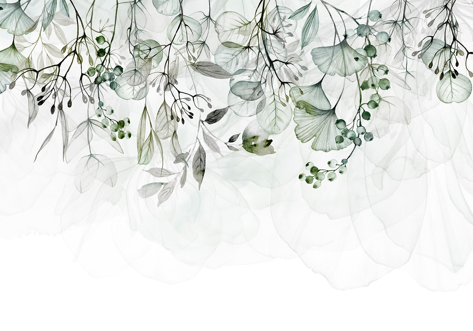 Fotótapéta - Foggy Nature - Green - Image 6