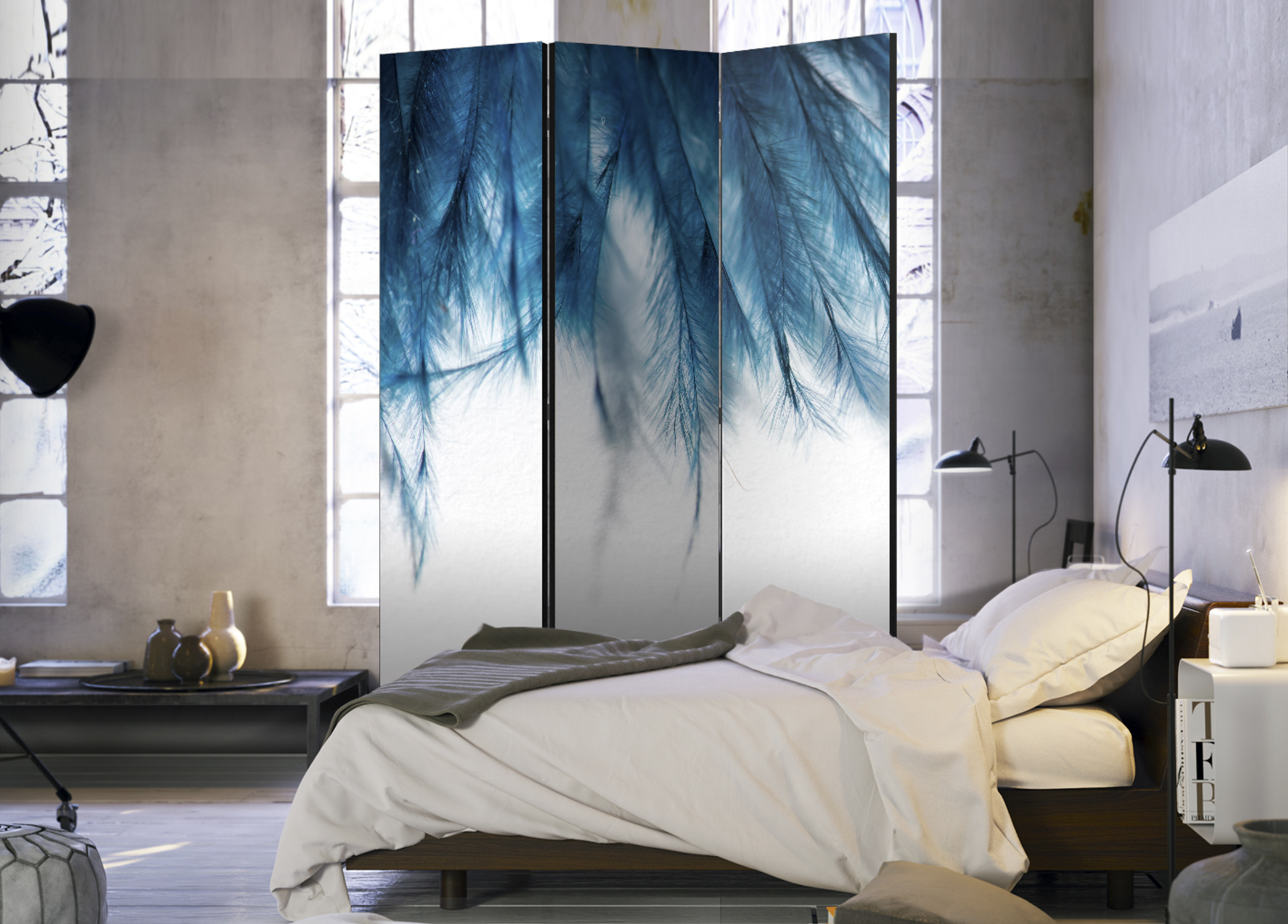 Paraván - Sapphire Feathers - Image 2