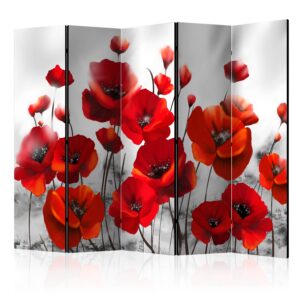 Paraván - Poppies in the Moonlight II
