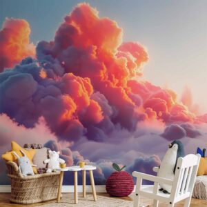 Fotótapéta - Twilight Spectacle: Clouds in Shades of Pink and Violet