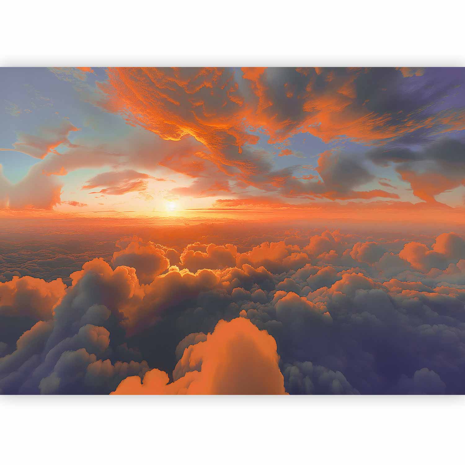 Fotótapéta - When Dawn Tickles the Clouds: A Spectacle of Colors on the Morning Sky - Image 2