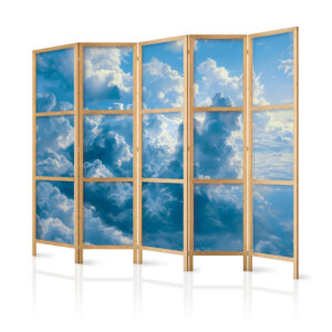 Japán paraván - Ocean in the Air: Waving Clouds Reflecting Morning Light