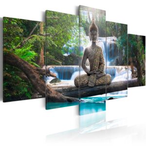 Kép - Buddha and waterfall