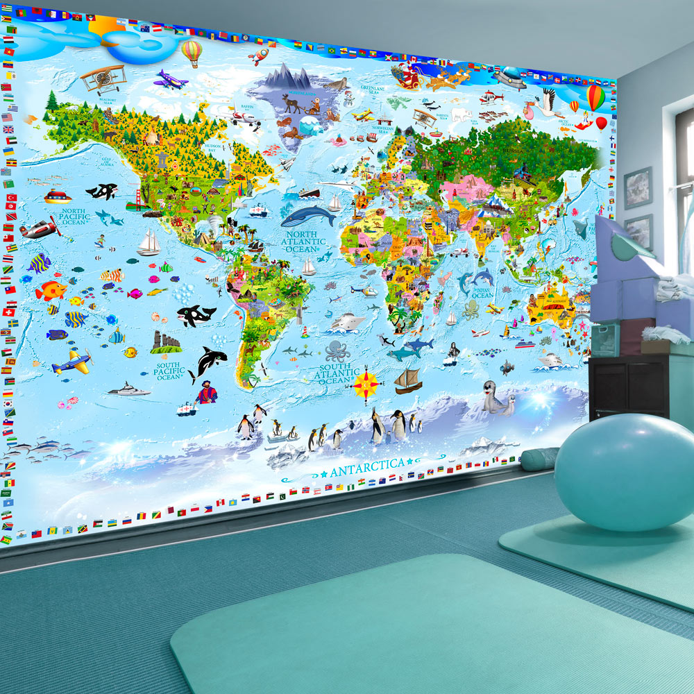 Fotótapéta - World Map for Kids - Image 2