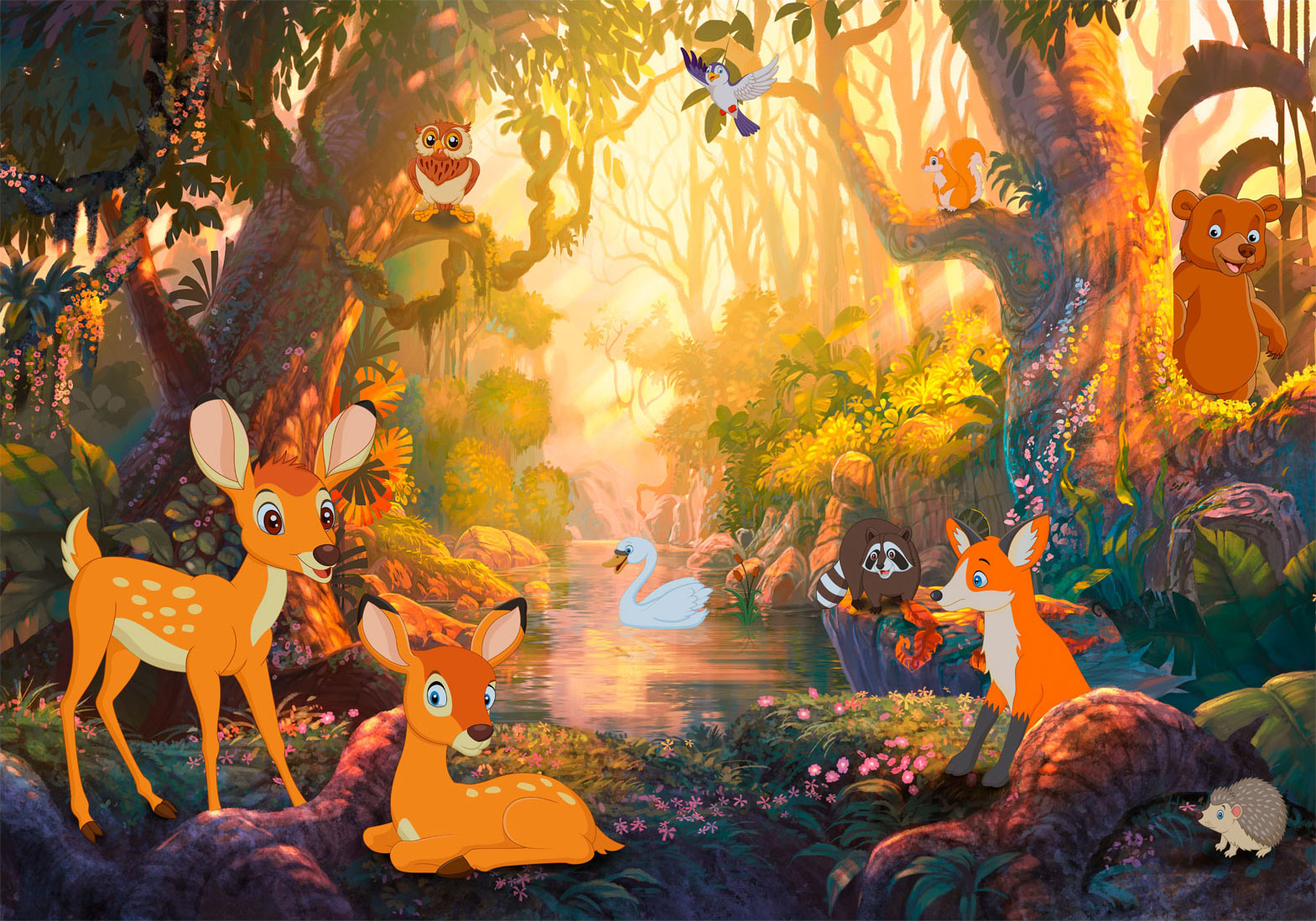 Fotótapéta - Animals in the Forest - Image 6