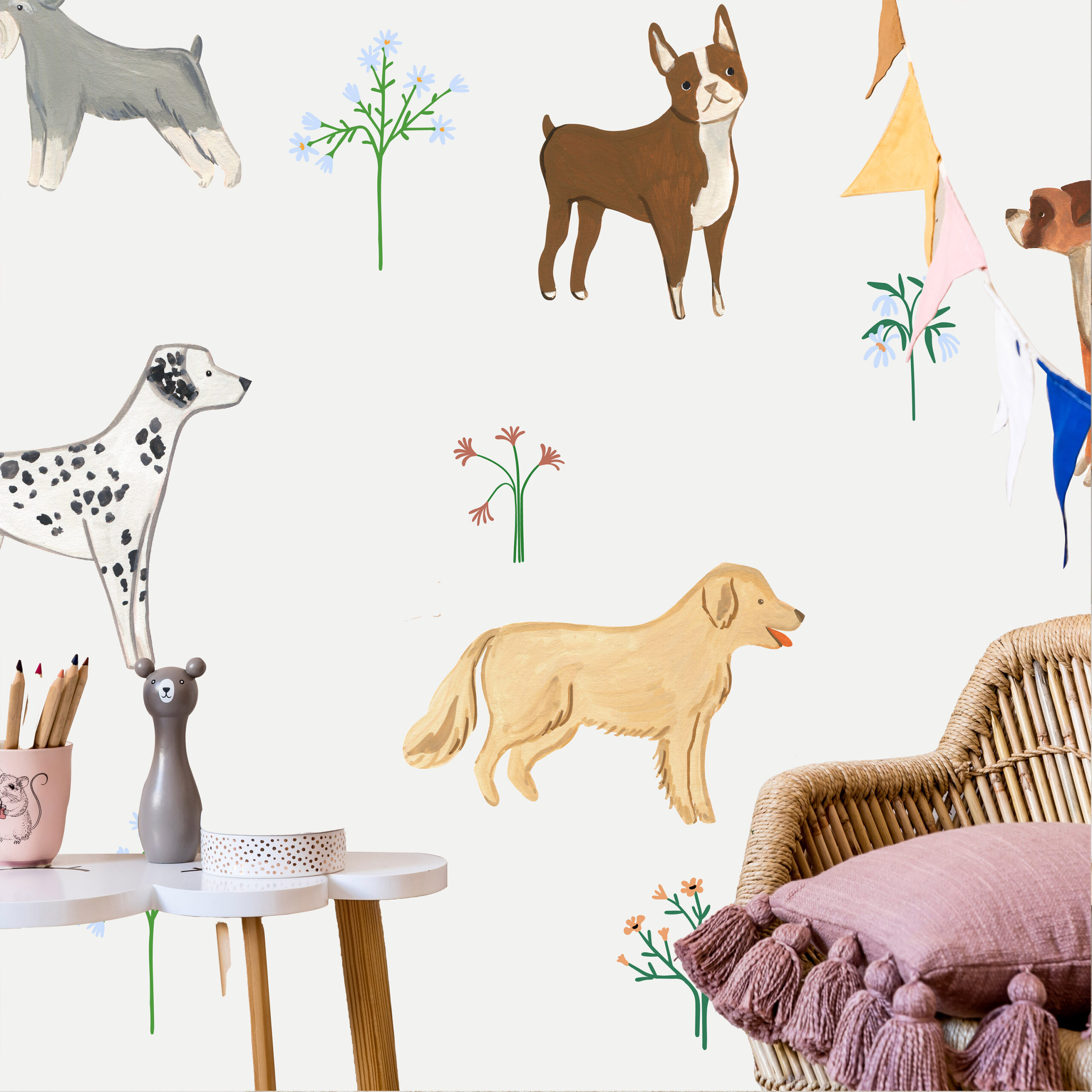Fotótapéta - Doggies - a Subtle Illustration for Children - Image 2