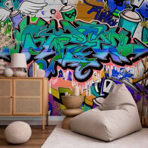 Fotótapéta - Graffiti: blue theme