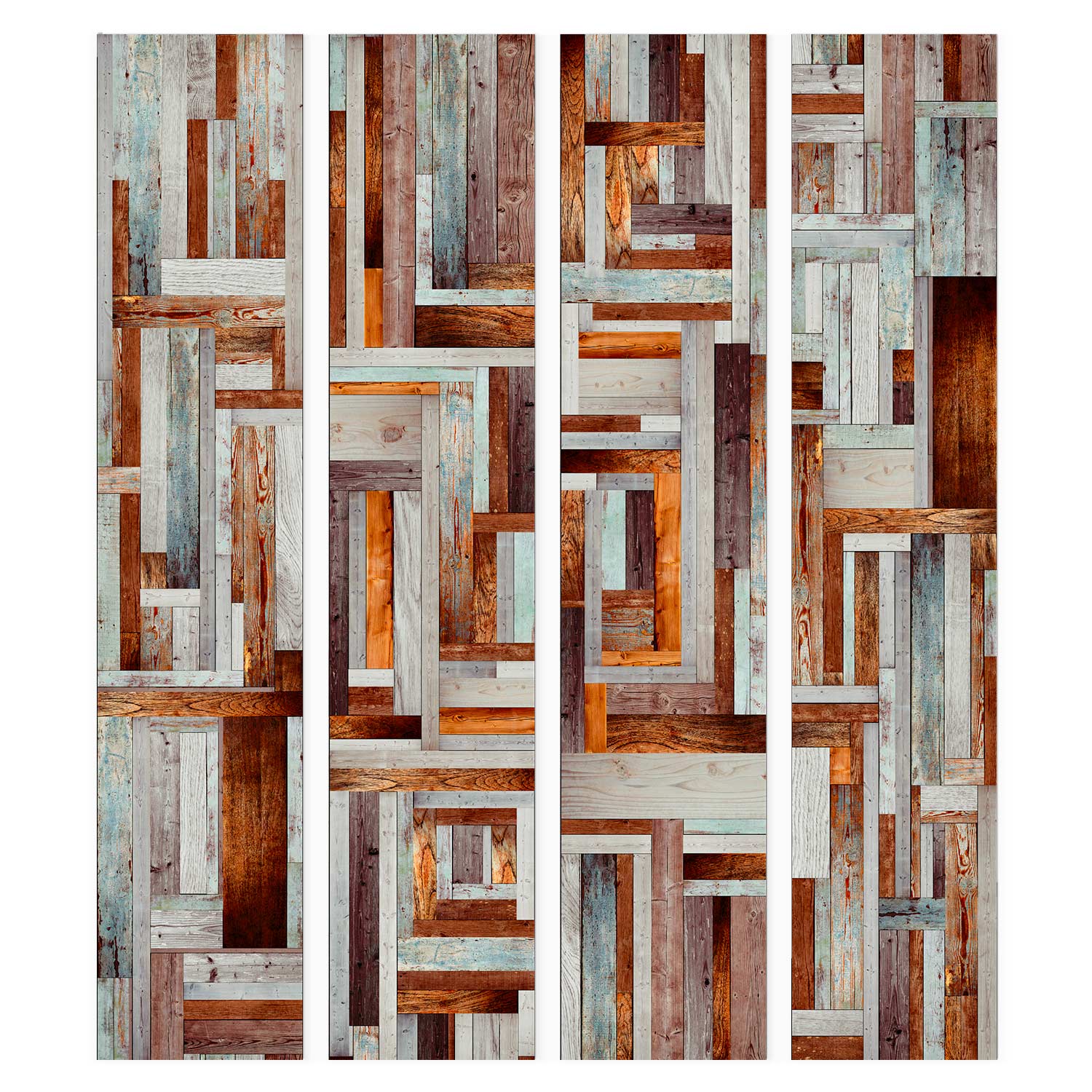 Tapéta - Labyrinth of wooden planks - Image 5