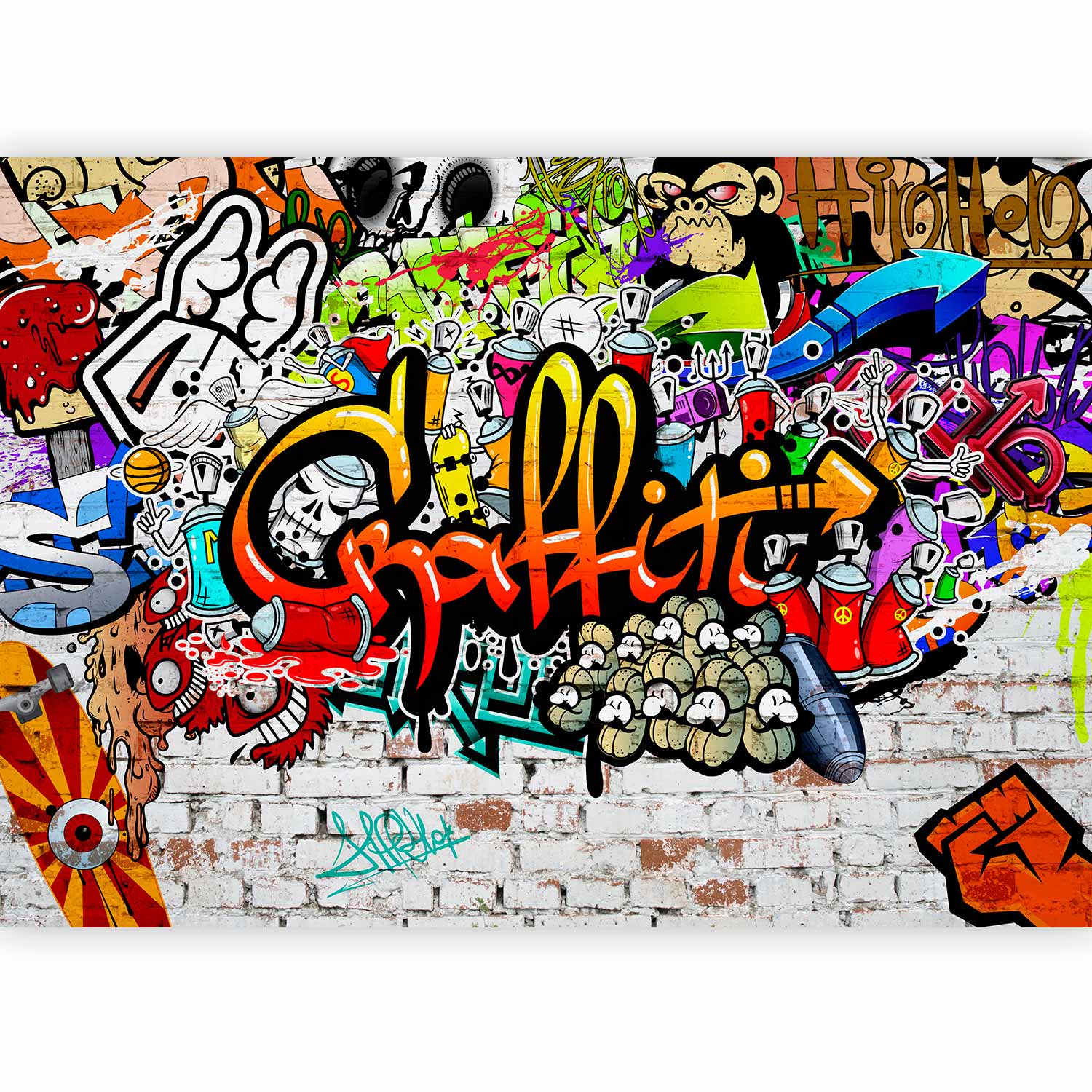 Fotótapéta - Colorful Graffiti - Image 5