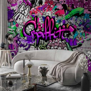Fotótapéta - Purple Graffiti