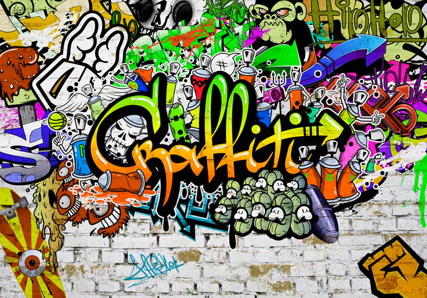 Fotótapéta - Graffiti on the Wall - Image 6