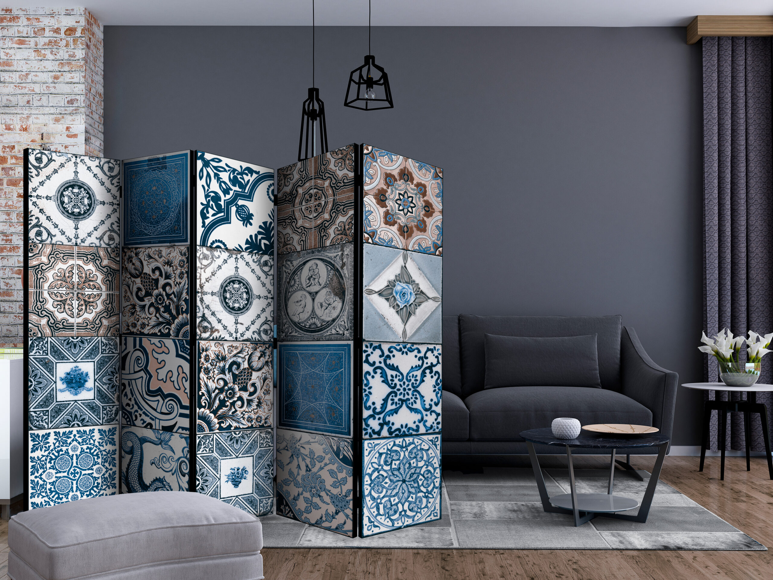 Paraván - Blue Arabesque II - Image 2
