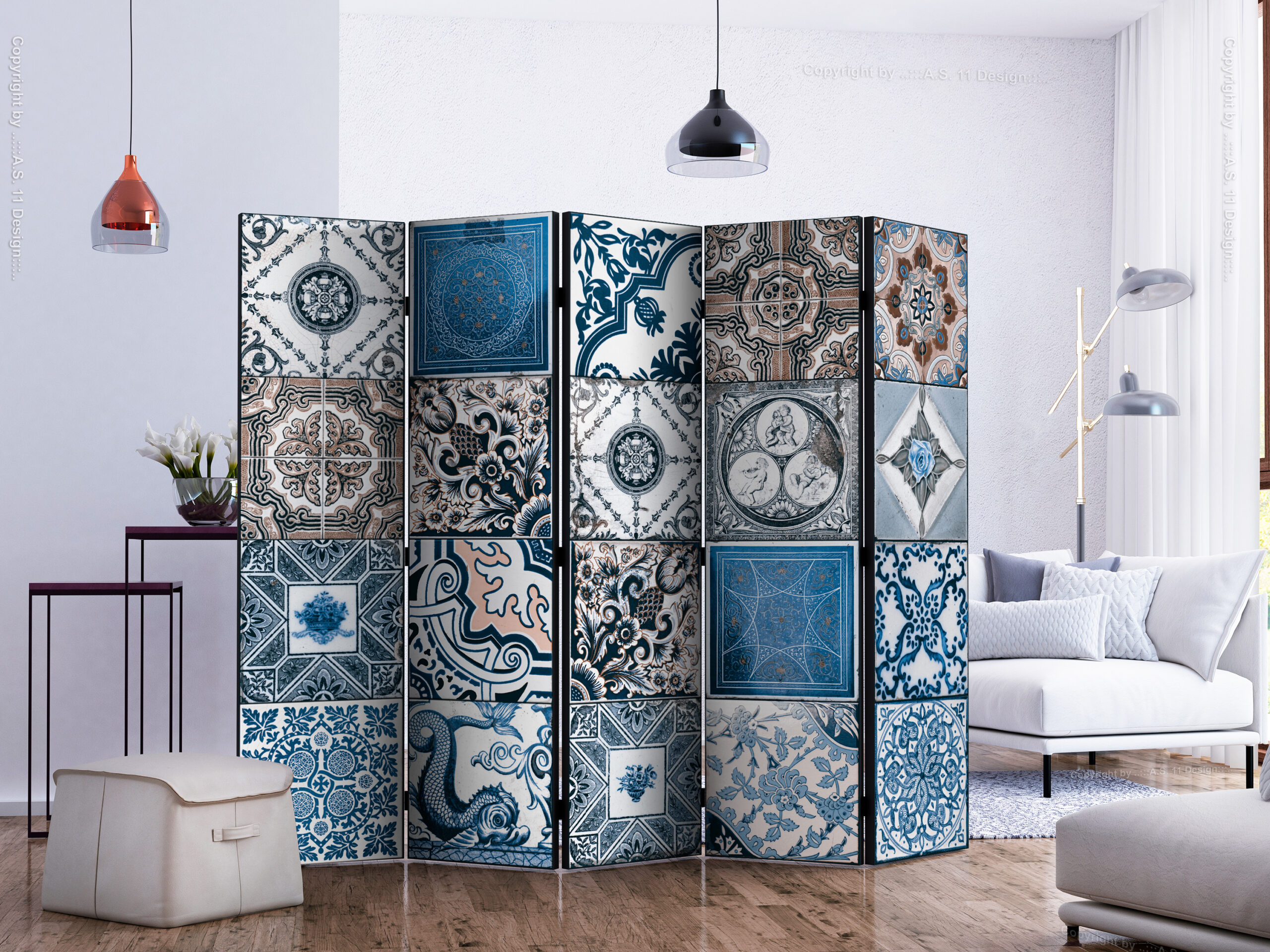 Paraván - Blue Arabesque II - Image 5