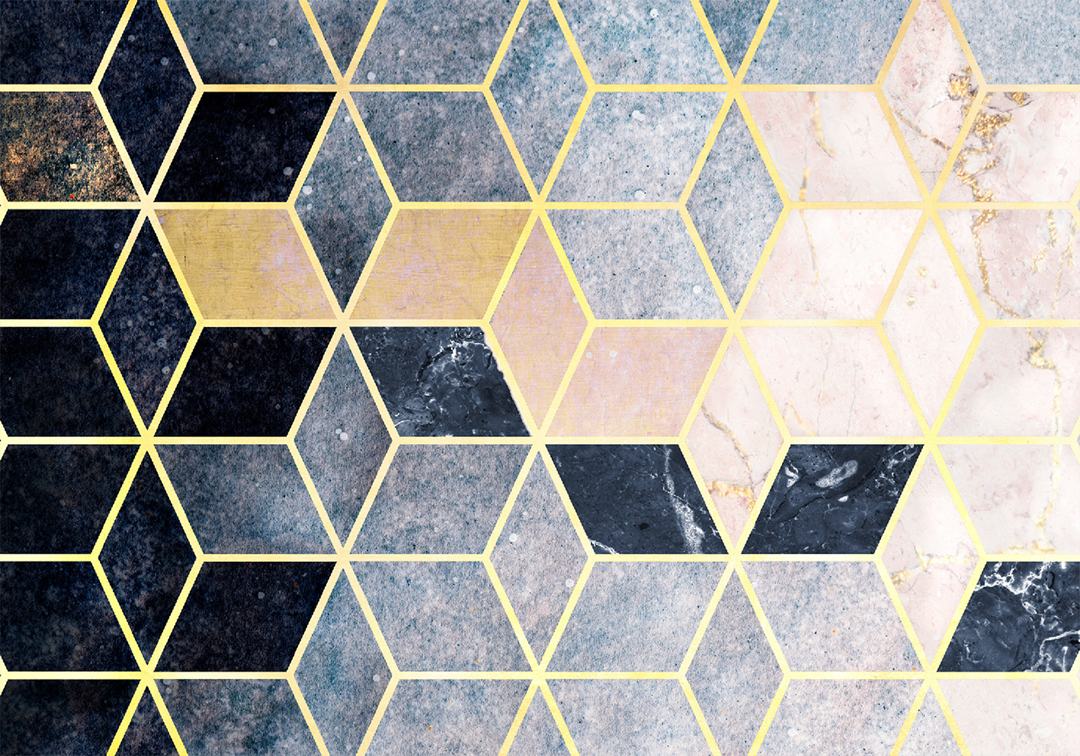 Fotótapéta - Blue Geometric Pattern - Image 6