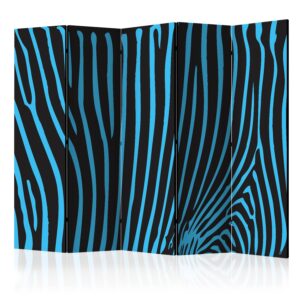 Paraván - Zebra pattern (turquoise) II