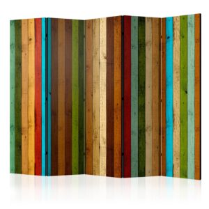 Paraván - Wooden rainbow II