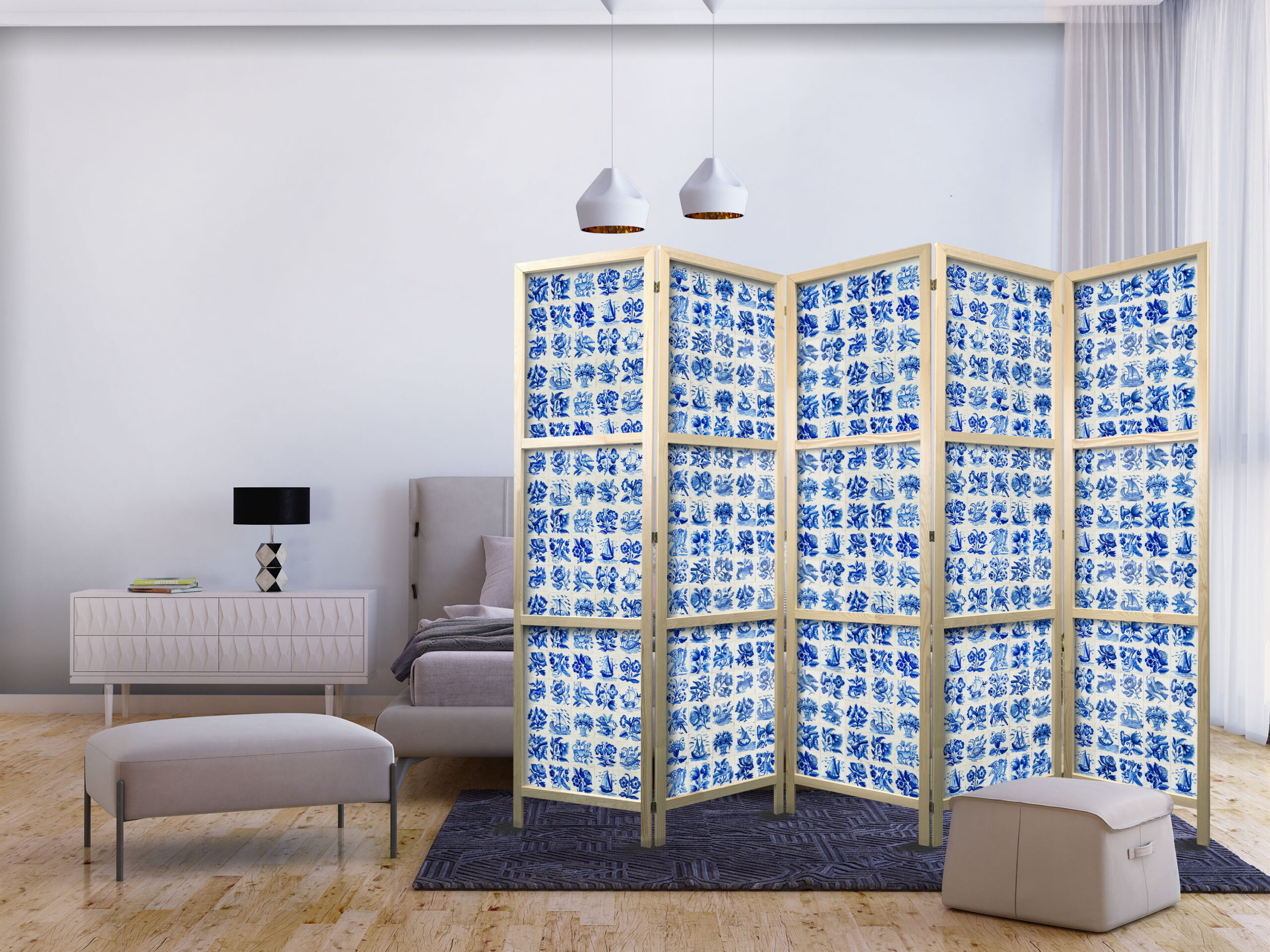Japán paraván - Ceramic Tiles - Traditional Portuguese Blue Tiles - Image 2
