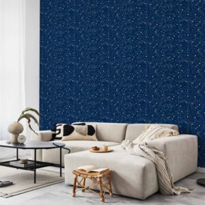 Tapéta - Cosmic Inspirations - Pattern with Stars and Constellations on a Dark Background.