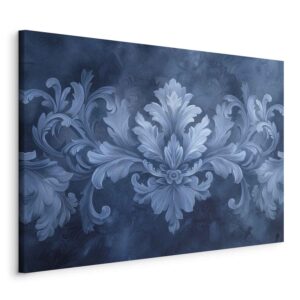 Kép - Ornament in Blue and Cool Colors Dark Blue Decoration