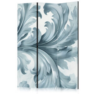 Paraván - Stone Baroque Ornaments in Light Shades of Gray and Blue