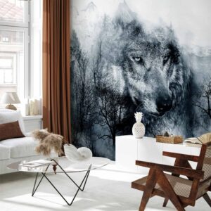 Fotótapéta - Mountain Predator (Black and White)