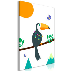Kép - Toucan And Butterflies (1 Part) Vertical