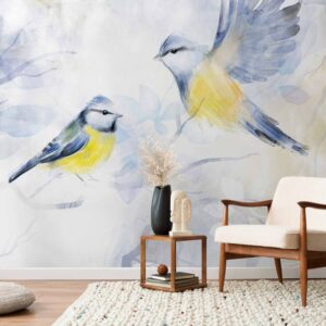 Fotótapéta - Watercolor Tit - First Variant