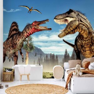 Fotótapéta - Fighting Dinosaurs