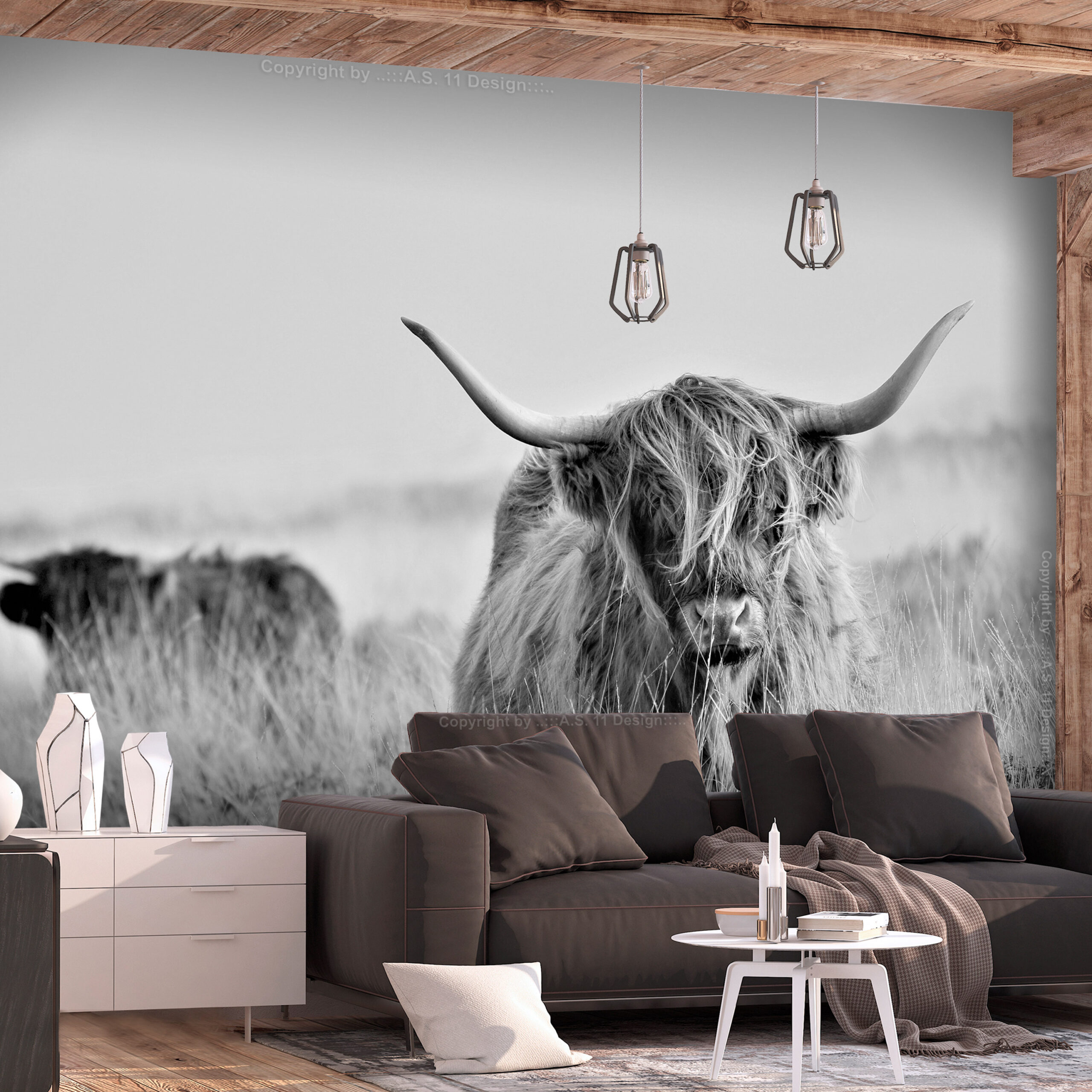 Fotótapéta - Highland Cattle - Image 2
