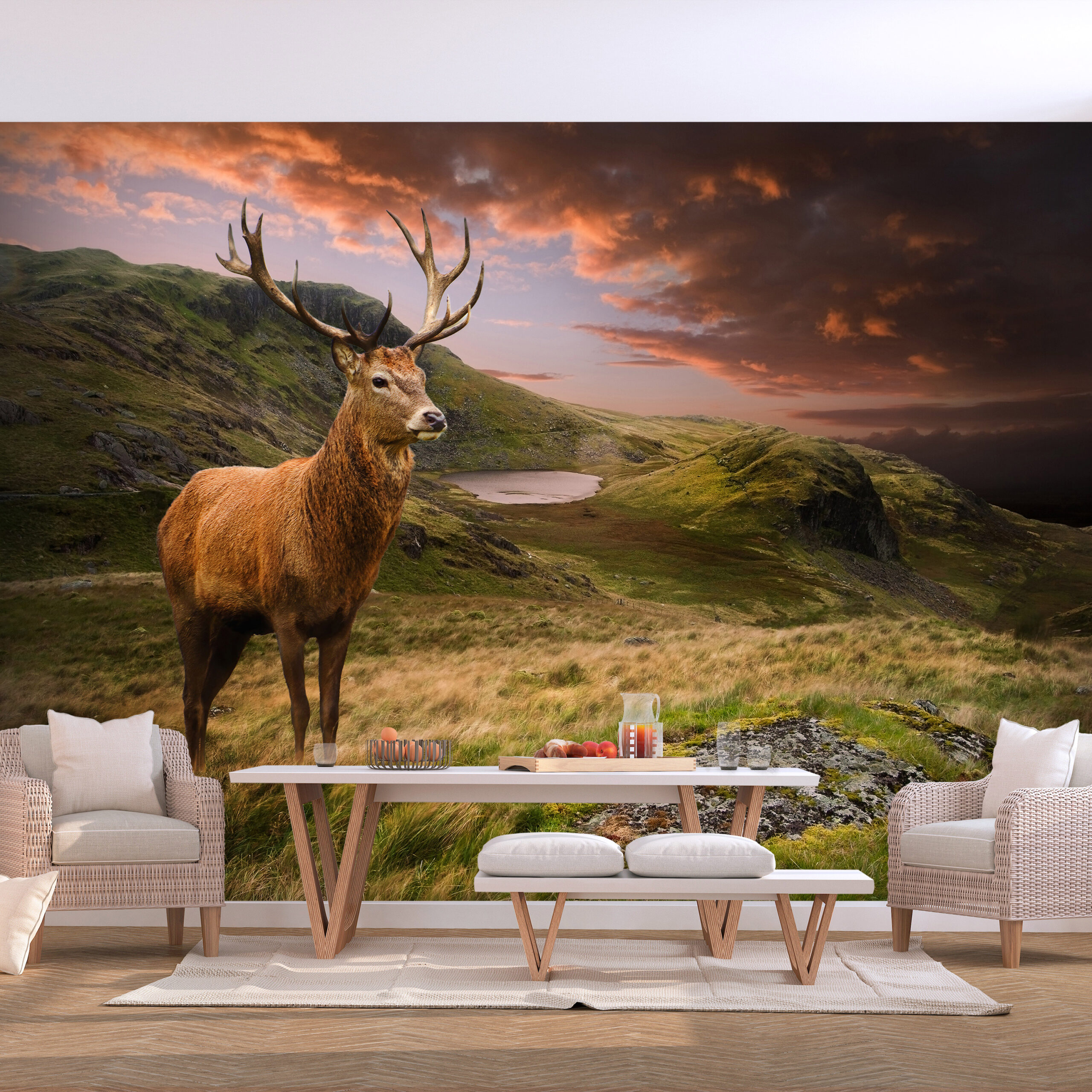 Fotótapéta - Deer on Hill - Image 2