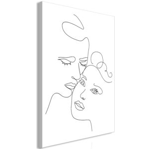 Kép - Couple in Black and White (1-part) - Romantic Kiss Moment