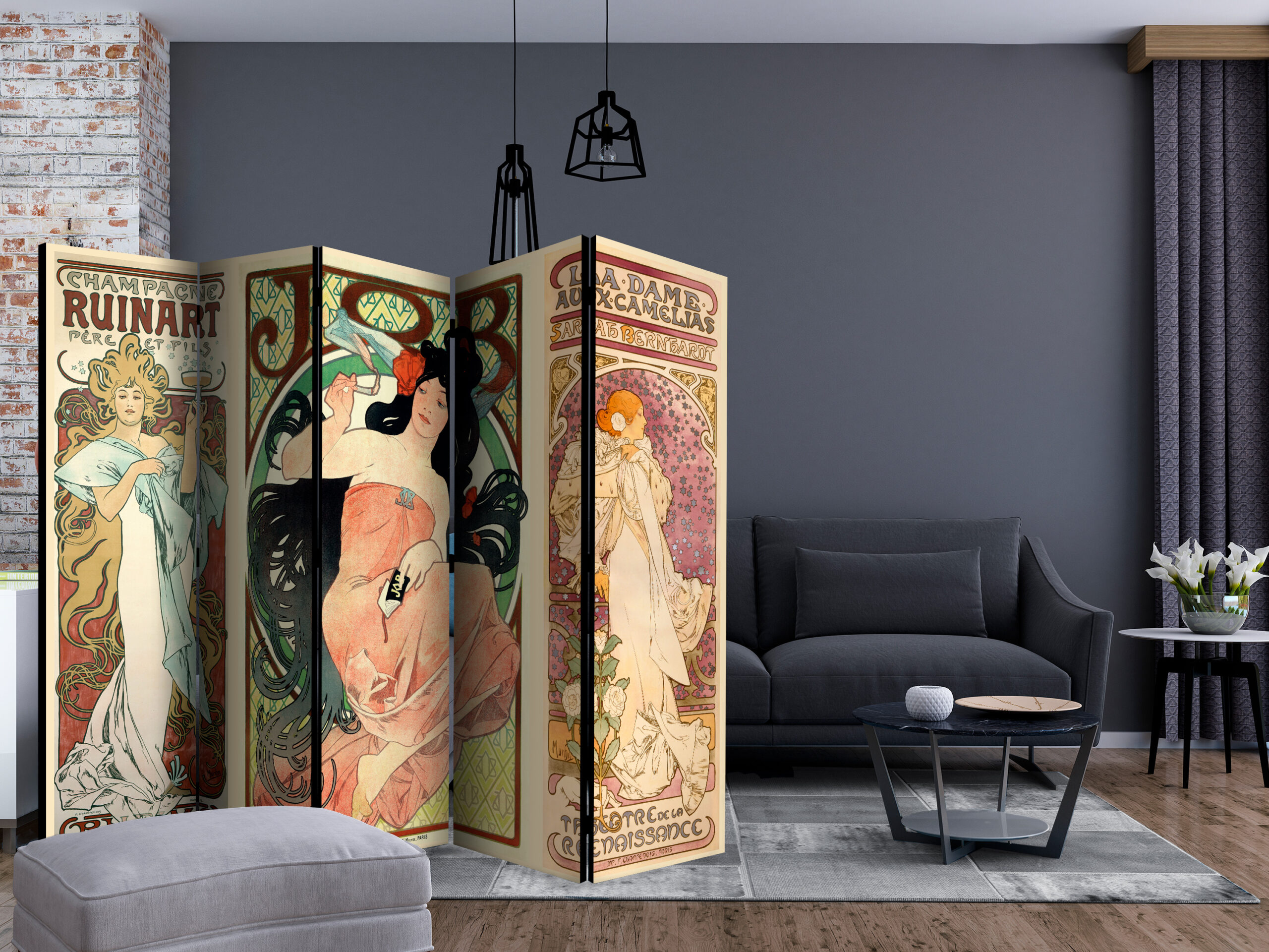 Paraván - Alphonse Mucha. Women's II - Image 2