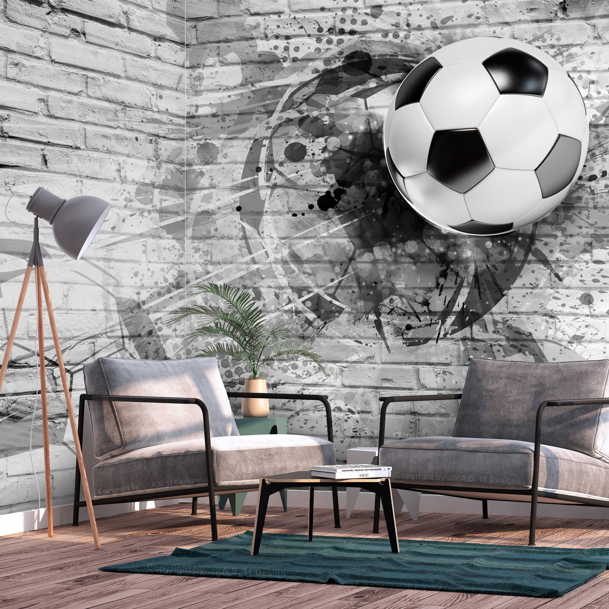 Fotótapéta - Dynamic Football - Image 2