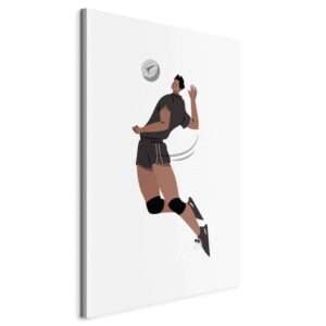 Kép - Volleyball Player on a White Background - Illustration