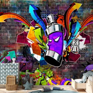 Fotótapéta - Graffiti: Colourful attack