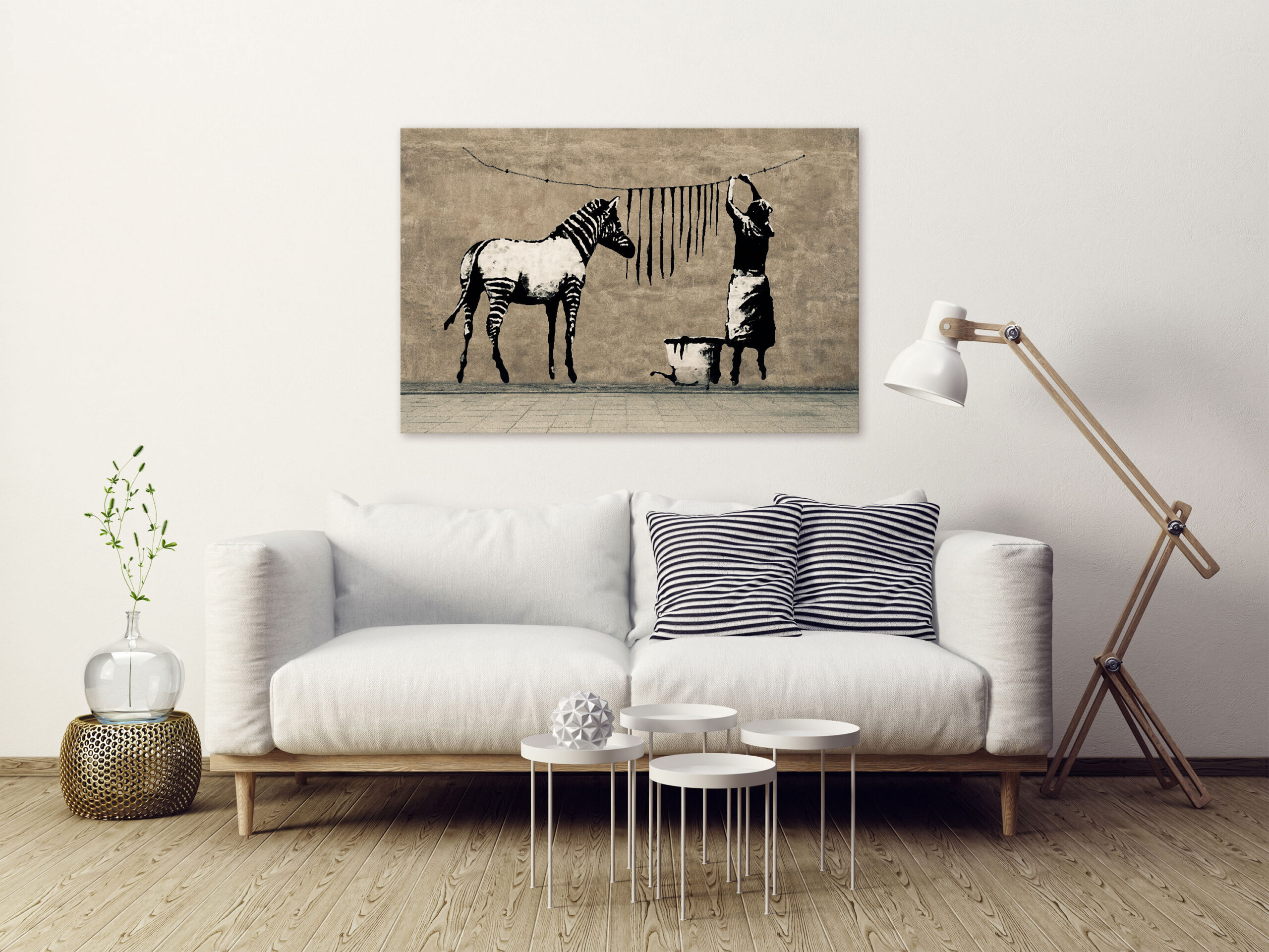 Kép - Banksy: Washing Zebra on Concrete (1 Part) Wide - Image 6