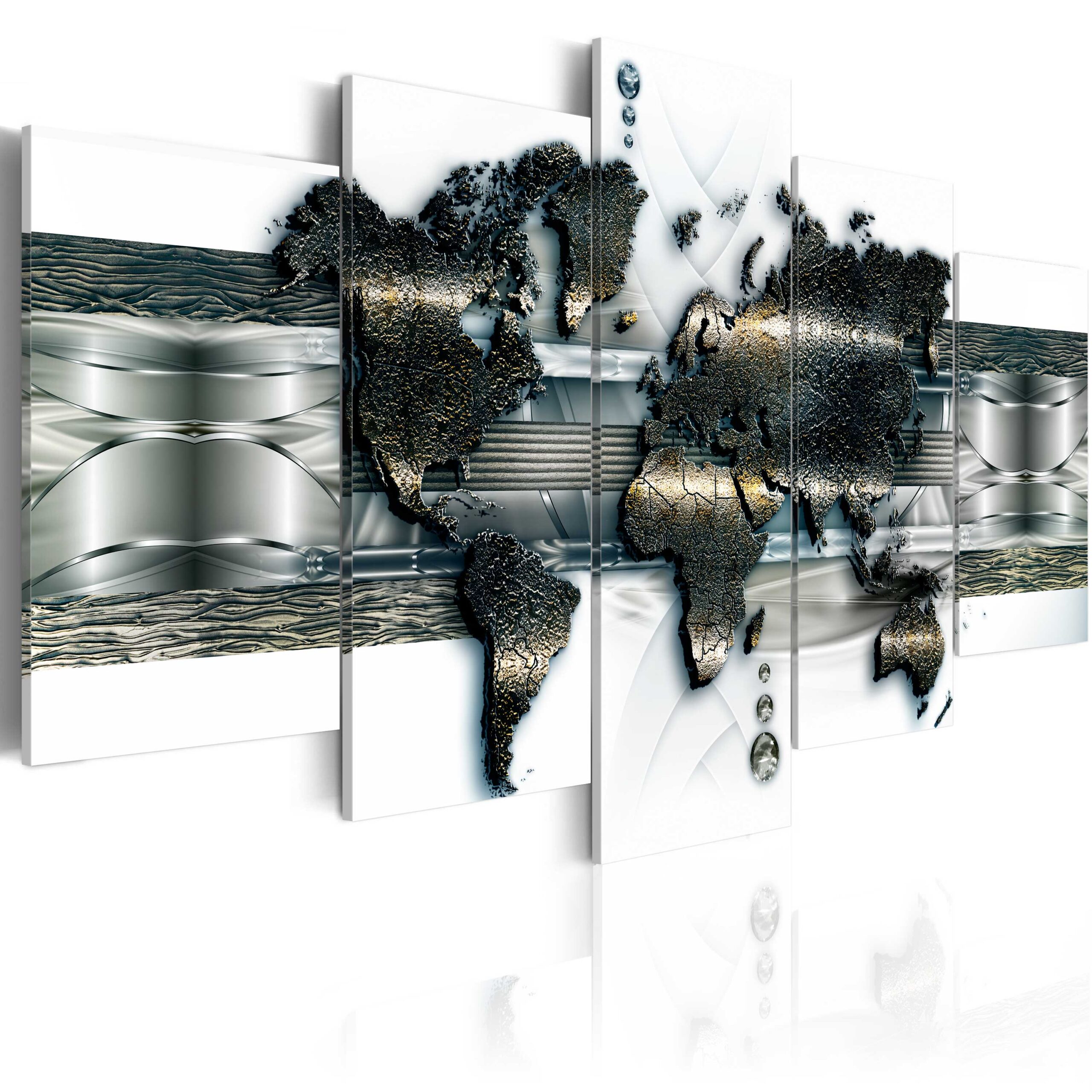 Kép - Metal World Map - Image 2