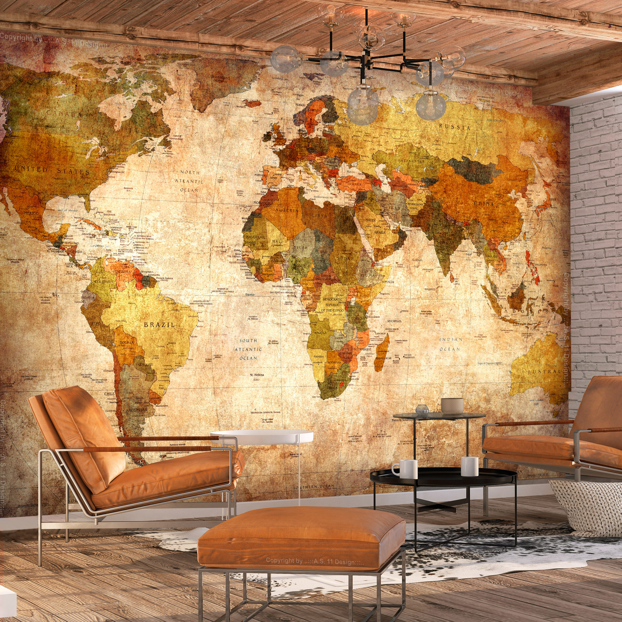 Fotótapéta - Old World Map - Image 2