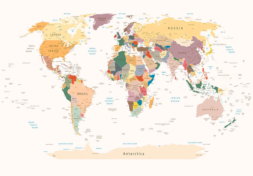 Fotótapéta - World Map - Image 6