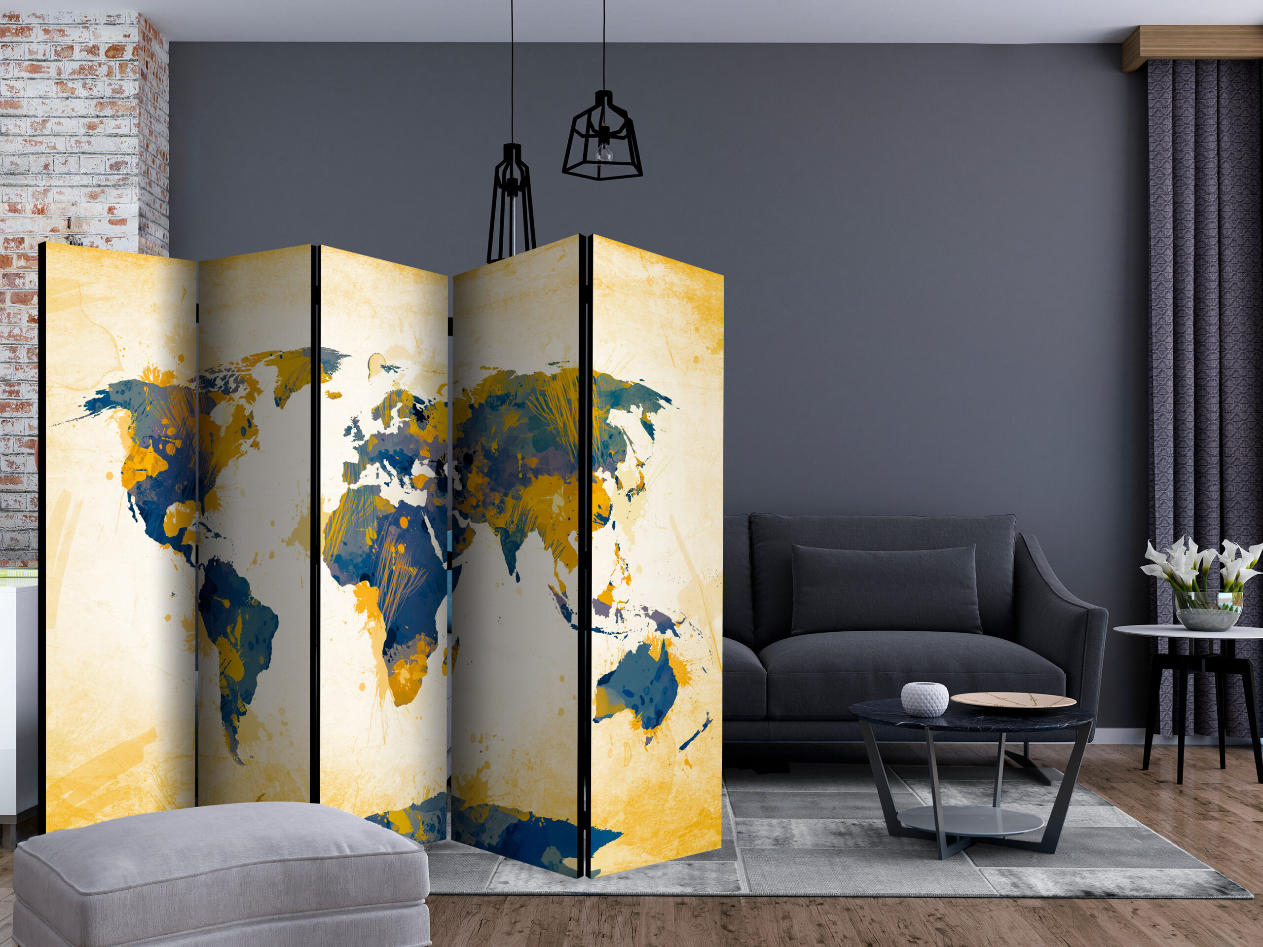 Paraván - Map of the World - Sun and sky II - Image 2