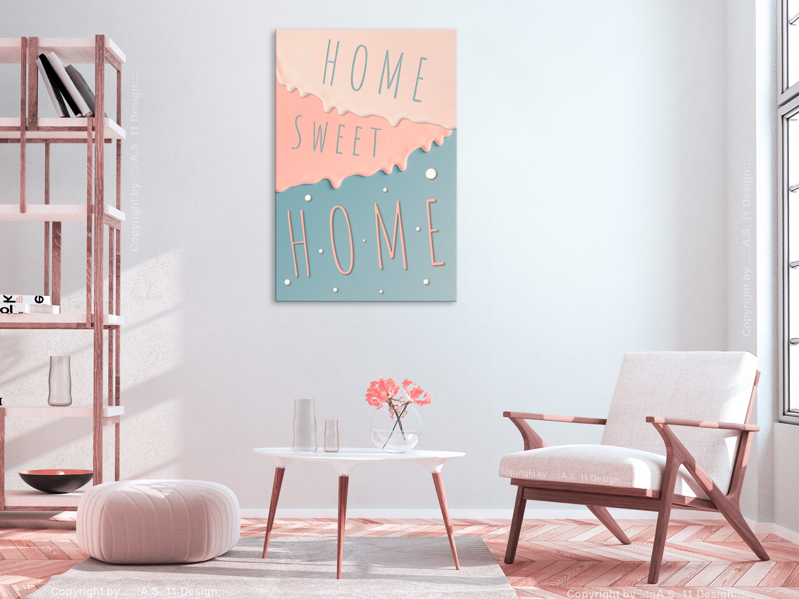 Kép - Inscriptions: Home Sweet Home (1 Part) Vertical - Image 2