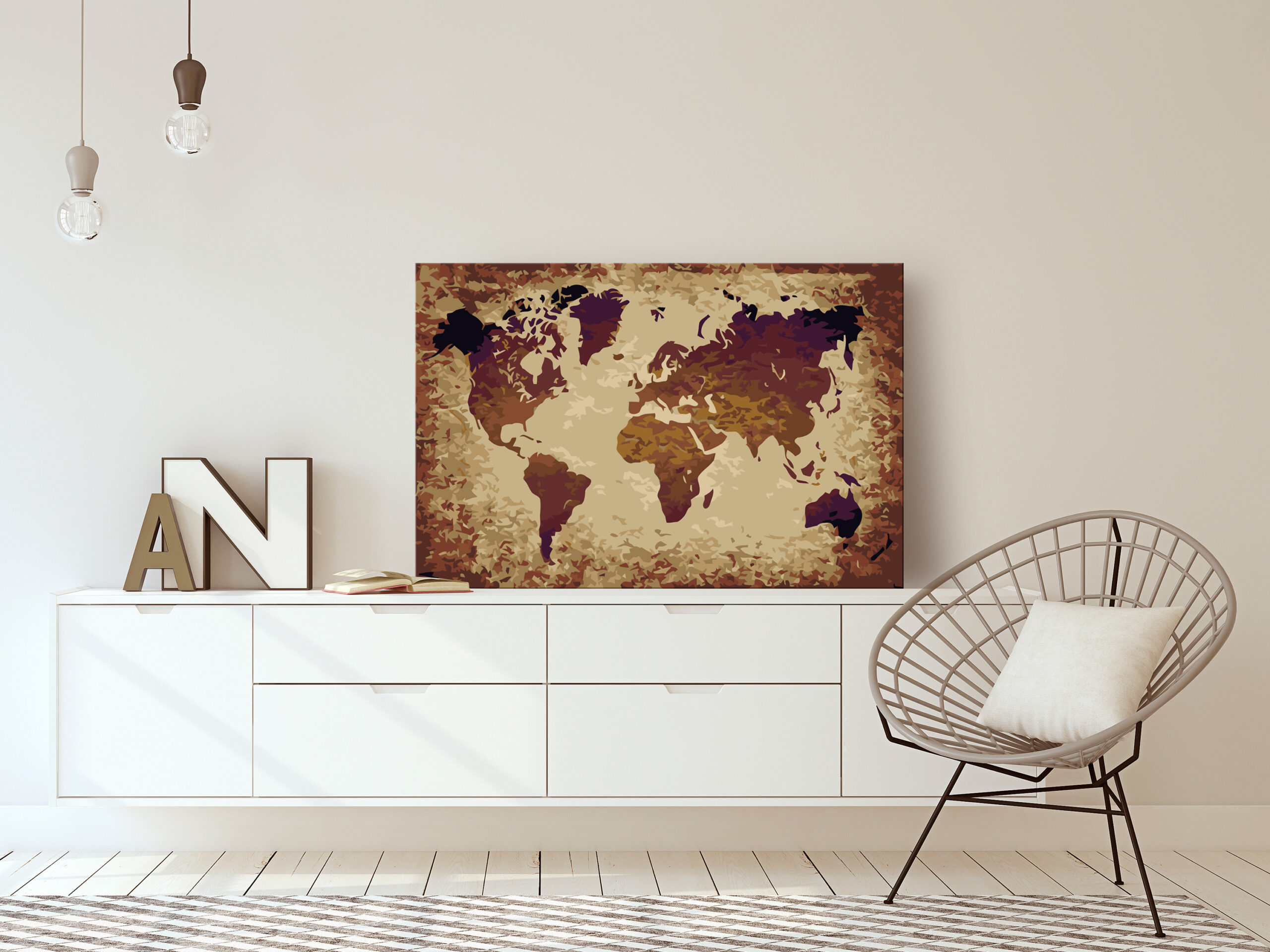 Kifestő - World Map (Brown Colours) - Image 2