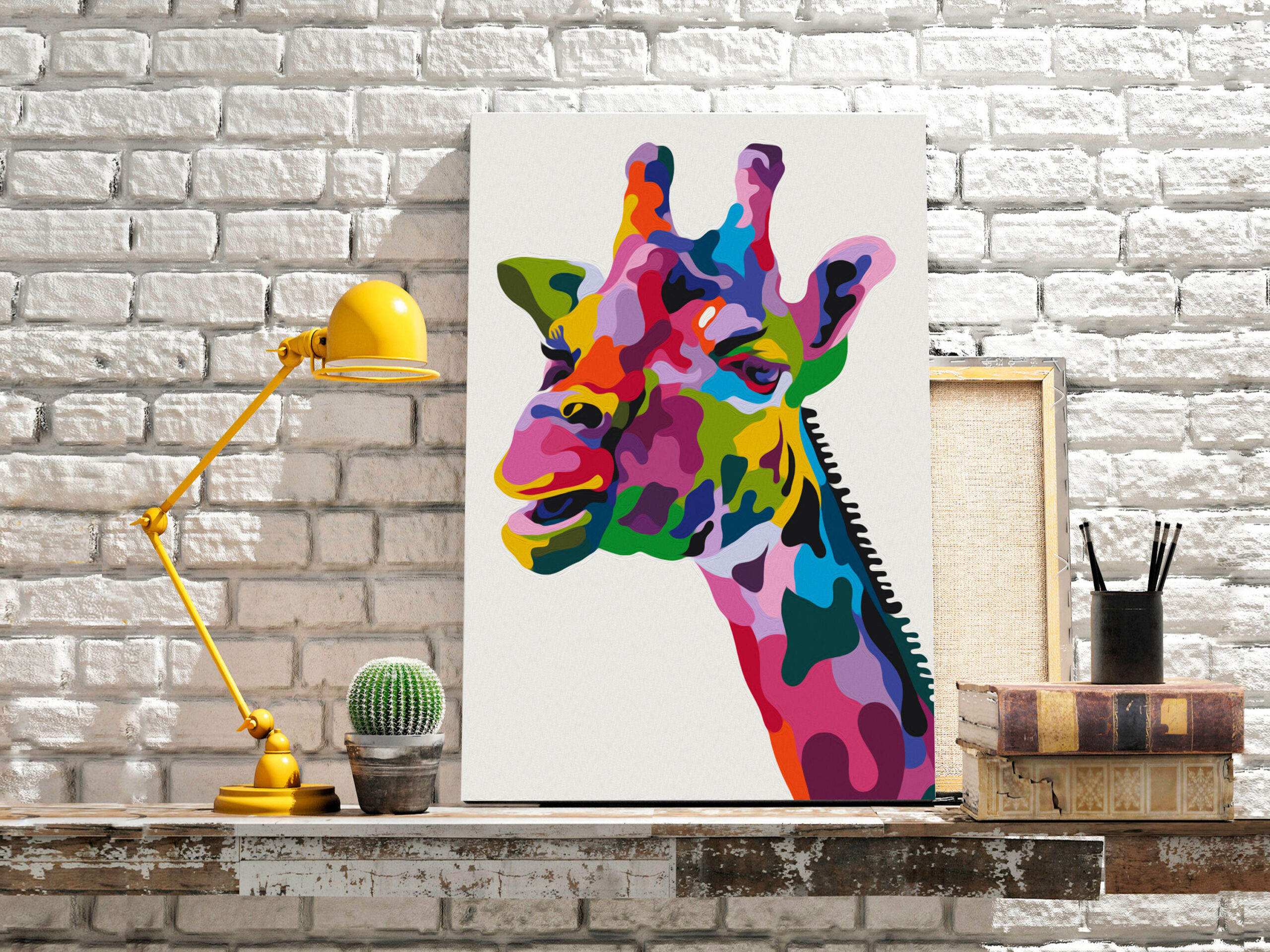 Kifestő - Colourful Giraffe - Image 2