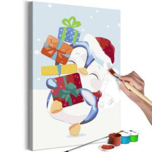 Kifestő - Penguin With a Gift